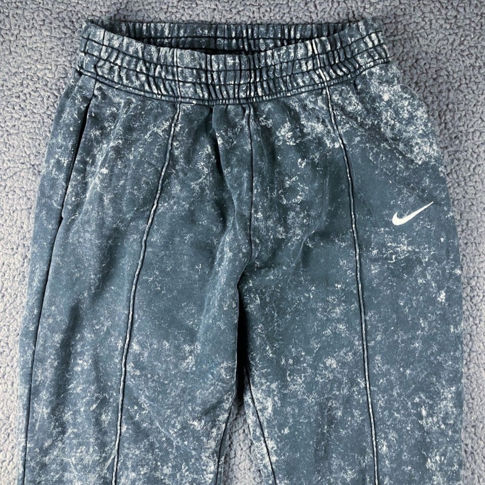 Nike Sportswear Acid Wash Pintuck Joggers‎ Grey White High Rise Sweatpants Small - Picture 9 of 14